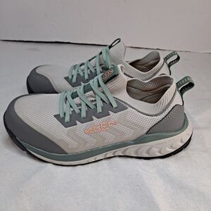 Keen Utility Arvada Shift Womens Work Sneakers Size 8.5W Slip-on Gray/Green